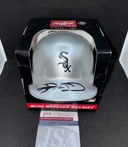SAMMY SOSA signed CHROME CHICAGO WHITE SOX Mini Helmet CUBS w/ COA JSA WB549947 - Picture 1 of 5