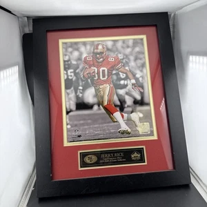Jerry Rice gerahmtes Bild - Hall Of Fame - unsigniert / NFL Authentic - Bild 1 von 6