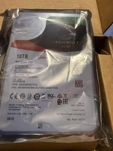 Seagate IronWolf Pro (7200RPM, 3.5", SATA) 18TB Internal Hard Drive NEW SEALED - Afbeelding 1 van 6