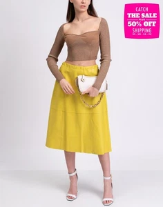 PVP €385 JUST CAVALLI Top Tejido Talla S Recortado Cojo Sweetheart Hecho en Italia - Imagen 1 de 10