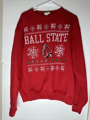 球州红雀队足球学院圣诞针织衫球迷圣诞节成人中号 — 第 1/4 张图片