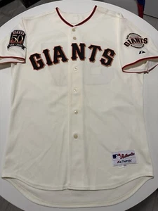 Majestic Game used San Francisco Giants 2007 Jack Taschner home Jersey sz 46 - Picture 1 of 15