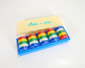Set of 100 Plastic Poker Chips Great for Kids & Travel Games -Used- Never opened - Picture 1 of 6