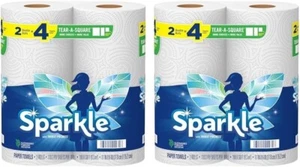 Sparkle® Tear-A-Square® Papierhandtücher, 2 Doppelrollen: 4 normale Rollen, 2 Stück - Bild 1 von 17
