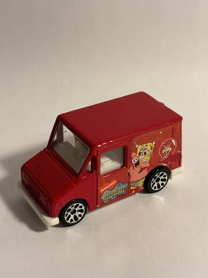 1999 Matchbox Delivery Service Spongebob Squarepants RED 1:68 Diecast 2.5" TRUCK - Image 1 of 4