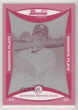 2008 Bowman Prospects Printing Plate Magenta 1/1 Will Rhymes #BP108 1d1