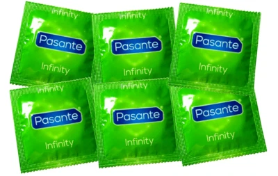 50 Stück PASANTE Kondome PASANTE DELAY INFINITY  Aktverlängernde Präservative - Bild 1 von 2
