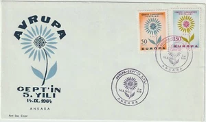 TURCHIA 1964 50 + 130 KURUS SU BUSTA ANKARA FDC BUSTA PRIMO GIORNO 14/9/1964 - Picture 1 of 1