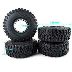 Pneumatici Ruota in Gomma 2,9" per 1:6 RC Rock Crawler Assiale SCX6 Ruota Anteriore/Posteriore - Foto 1 di 10