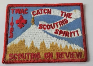 1983 TWAC Catch The Scouting Spirit Scouting On Review patch - Picture 1 of 2