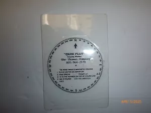 Thomas Company "Quick Plot" Aviation Course Plotter - Foto 1 di 2