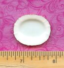 1:12 Dollhouse Scale Oval Glass Plate with 14 K Gold Trim