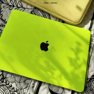 Lively Neon Green Cream Hard Case For Macbook M4 Air 13 15 Pro 14 16 11 12 inch - Picture 1 of 11