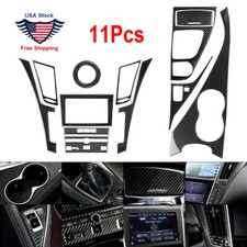 11x Carbon Fiber Full Interior Kit Set Cover Trim For Infiniti Q50 Q60 2014-2019