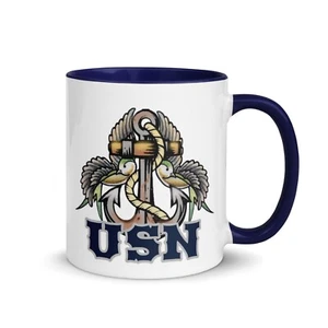 Ghosts of the Battlefield USN Sailor Swallow Tattoo "Safe Returns" Coffee Mug - Picture 1 of 1