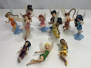 JUEGO DE ESTATUILLAS DE HADAS DE DISNEY (11) EXCLUSIVO DE LA TIENDA DE DISNEY TINKERBELL GLITTER - Imagen 1 de 7