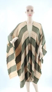 New Vince Camuto Chevron Weave Topper Ruana Poncho Nwt #R146 - Picture 1 of 2