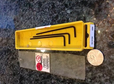 3 new BONDHUS 12104 chamfered Wrench 5/64 Hex Key L-Handle with USA L wrench - Image 1 of 3