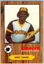 1979 Family Fun Centers Dean's Photo San Diego Padres Jerry Turner San Diego