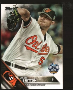 2016 Topps Update #US222a - Zach Britton ASG - Baltimore Orioles 16-913 - Picture 1 of 2