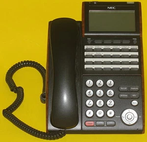 USED NEC-ITL-24D-1(BK)TEL DT700 SERIES ILV(XD)Z-Y(BK) with GBA-L 5xAvailable - Picture 1 of 5