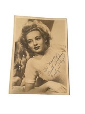 Evelyn Keyes Autograph 1940's Hand Signed 5x7 Photo Gone With The Wind Actress