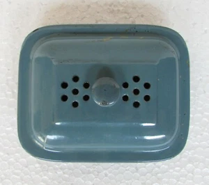 Vintage Old Enamel Porcelain Soap Box Collectible - Picture 1 of 10