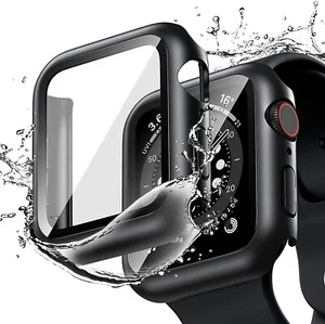 Fits Apple Watch Series 6/5/4/SE/1/2/3 44/40/42mm Slim Guard Case w/Glass Screen - Picture 1 of 15