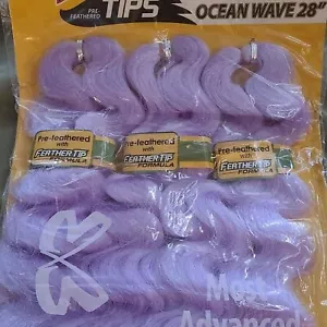 Bobbi Boss King 3X Pre-Feathered Ocean Wave 28" Braid w Gold Filigree IcyPink - Picture 1 of 4