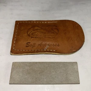 Gatco Soft Arkansas Wetzstein Ledertasche Neu 3" Stein. HR3 - Bild 1 von 3