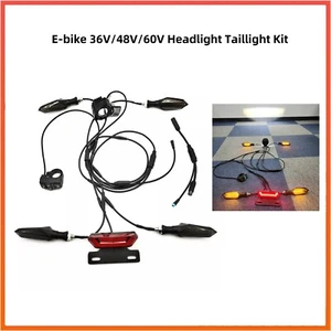 E-bike 36V/48V/60V Headlight Taillight Mount Bracket Turn Signal Light Sets - Picture 1 of 19