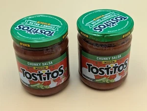 2 Jars of Tostitos Chunky Salsa Medium 15.5 ounces per Jar Expires July 2025 - Picture 1 of 2