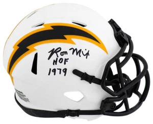 Ron Mix Signed Chargers LUNAR Riddell Mini Helmet w/HOF 1979 - (SCHWARTZ COA) - Picture 1 of 1