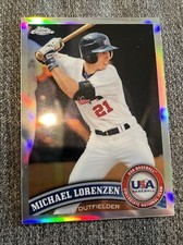 2011 Topps Chrome Refractor USABB11 Michael Lorenzen /999 Team USA 