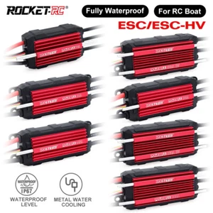 ROCKET-RC Brushless ESC 70A/90A/105A/130A 3-14S Lipo Waterproof for RC Car Boat - Picture 1 of 28