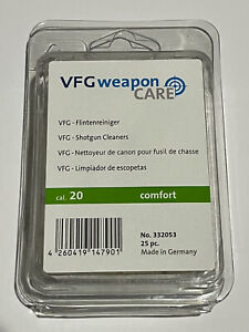 VFG Shotgun Wool Felts Regular Cleaner Cleaning Rod .20 ga Qty: 25 per box