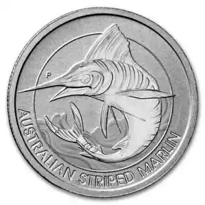 Ebay Live 24.8- 2020 Australia Striped Marlin 1/3 oz Platinum - Picture 1 of 2