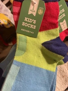 Merry Kids Ankle Christmas Kids Socks 7-8.5 Lot Of 10 Nwt - Picture 1 of 2