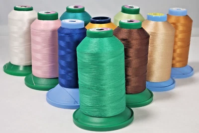 Embroidery Thread 10 pack 6 Isacord 3 Robison 1 R.A - Image 1 of 4