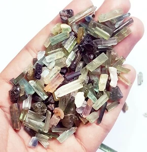 Bi - Color Tourmaline Rough Lot 162.50+ Ct Loose Gemstone With Free Gift - Picture 1 of 8