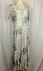 Tea Dress Lace Midi Vintage Multi color Back Rose Clip Lined  by Joan Lucy Show