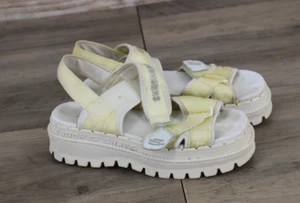 Y2K VINTAGE Skechers USA Womens Size 8 Tough Jammers Platform Sandals White - Picture 1 of 8