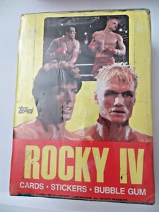 Tarjeta coleccionable Topps Rocky IV 4 1985 The Movie 36 paquetes de cera sin abrir caja sellada - Imagen 1 de 6