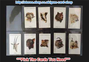 PLAYER'S - WILD ANIMALS HEADS 1931 (G) *PICK THE CARDS YOU NEED*