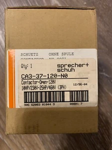 SPRECHER SCHUH CA3-37-120-NO Contactor 120V 10HP/230V-25 HP/460V - Picture 1 of 4