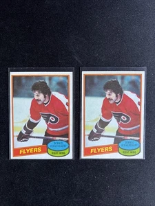 Lote de 2 tarjetas coleccionables de hockey sobre hielo Dennis Ververgaert de la NHL 1980 Topps #99 Flyers - Imagen 1 de 7