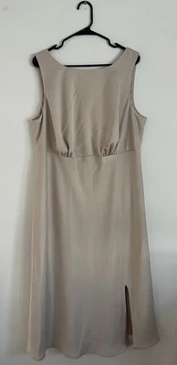 BHLDN Satin Charmeuse Maxi Dress Bridesmaid Size 16W - Image 1 of 4