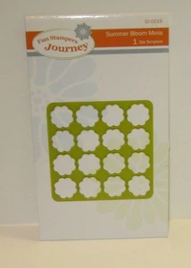 FUN STAMPERS JOURNEY DI-0019 SUMMER BLOOM MINIS 1 DIE TEMPLATE - Picture 1 of 3