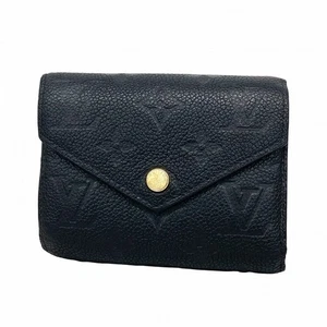 Louis Vuitton Monogram Empreinte Portefeuille Victorine M64060 Noir 477856 - Picture 1 of 8