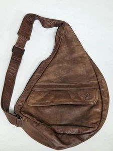 Mochila Bandolera Bandolera Ameribag De Colección Años 90 Estampada Cuero EE. UU. Correa Ajustable - Imagen 1 de 20